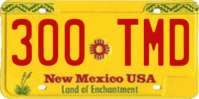 NM license plate 300TMD