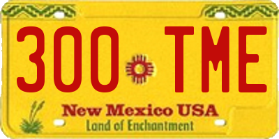 NM license plate 300TME