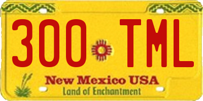NM license plate 300TML