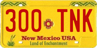 NM license plate 300TNK