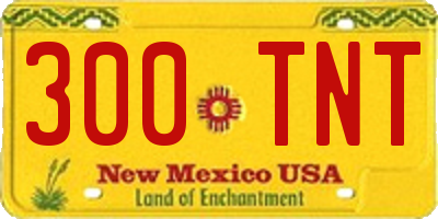 NM license plate 300TNT
