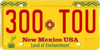 NM license plate 300TOU