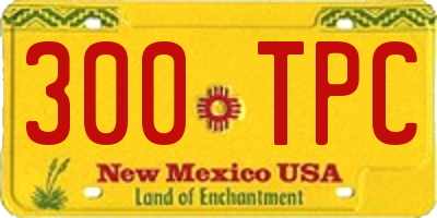 NM license plate 300TPC