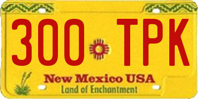 NM license plate 300TPK