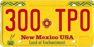NM license plate 300TPO