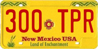 NM license plate 300TPR