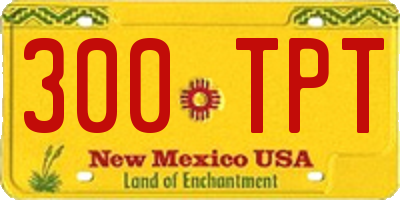NM license plate 300TPT