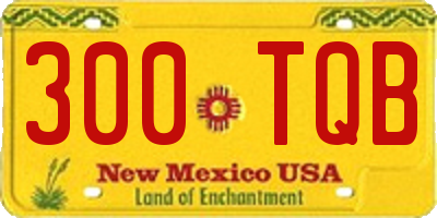 NM license plate 300TQB