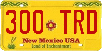 NM license plate 300TRD