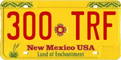 NM license plate 300TRF