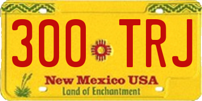 NM license plate 300TRJ