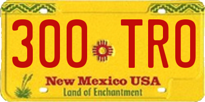 NM license plate 300TRO