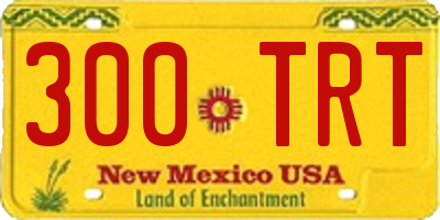 NM license plate 300TRT