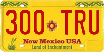 NM license plate 300TRU