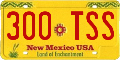 NM license plate 300TSS
