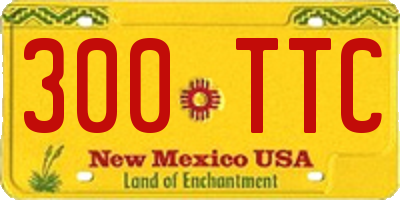 NM license plate 300TTC