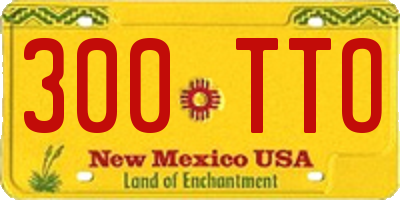 NM license plate 300TTO
