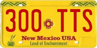 NM license plate 300TTS