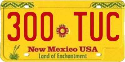 NM license plate 300TUC
