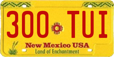 NM license plate 300TUI