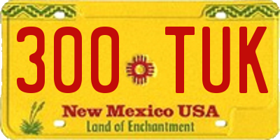 NM license plate 300TUK