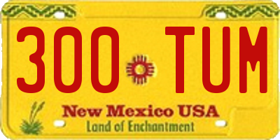 NM license plate 300TUM