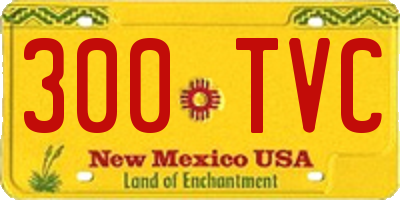 NM license plate 300TVC