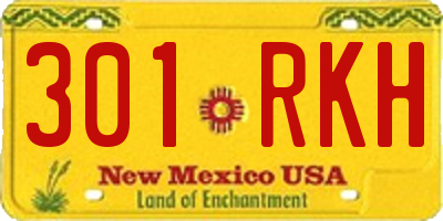 NM license plate 301RKH