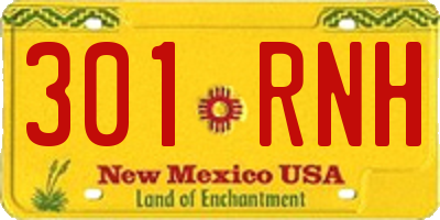 NM license plate 301RNH