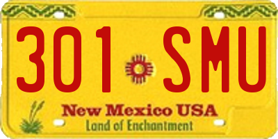 NM license plate 301SMU