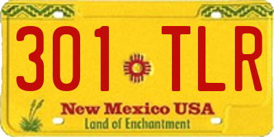 NM license plate 301TLR