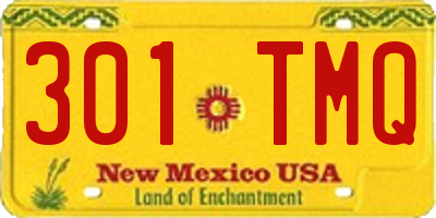 NM license plate 301TMQ