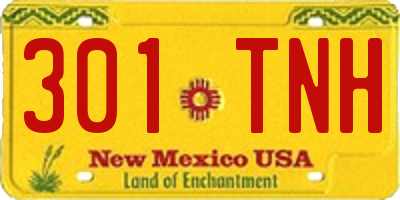 NM license plate 301TNH