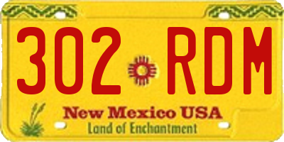 NM license plate 302RDM