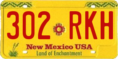 NM license plate 302RKH