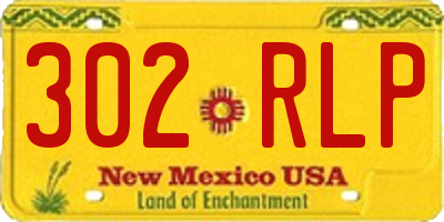 NM license plate 302RLP