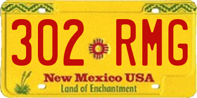NM license plate 302RMG