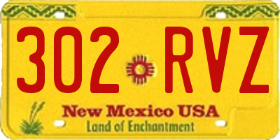 NM license plate 302RVZ