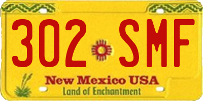 NM license plate 302SMF