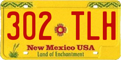 NM license plate 302TLH