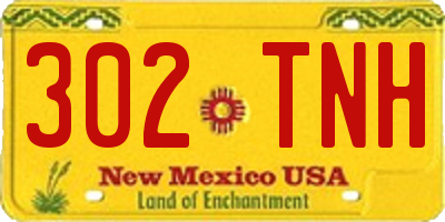 NM license plate 302TNH