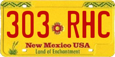 NM license plate 303RHC