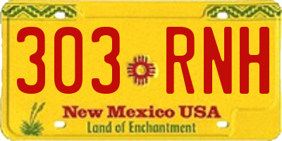NM license plate 303RNH