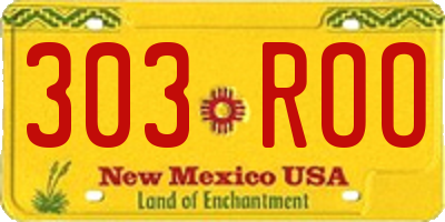 NM license plate 303ROO
