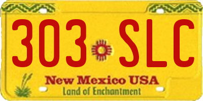 NM license plate 303SLC