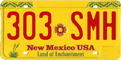 NM license plate 303SMH