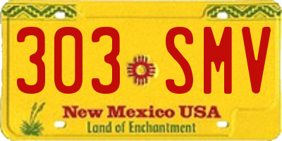 NM license plate 303SMV