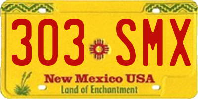 NM license plate 303SMX