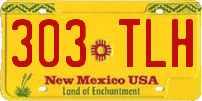 NM license plate 303TLH