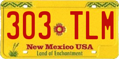 NM license plate 303TLM